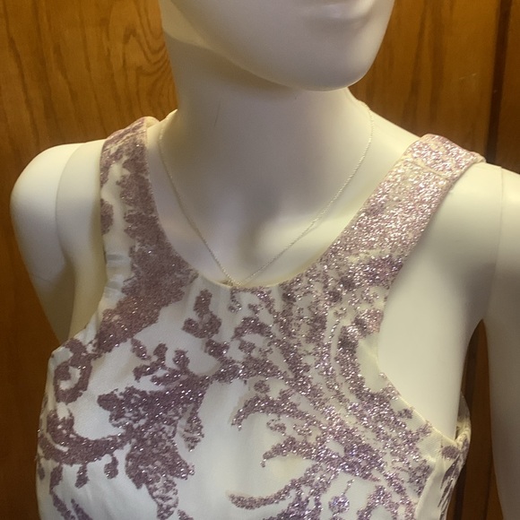 Camille  prom size 4 Purple and White Skirt dress set corset back 311 - Picture 7 of 10